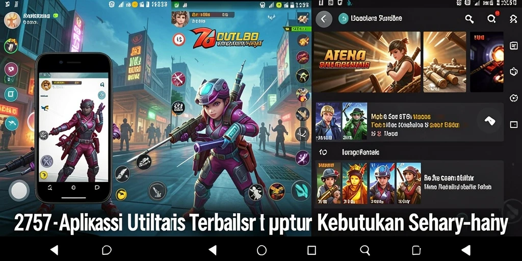 Tampilan utama aplikasi 2757 dengan berbagai fitur utilitas.