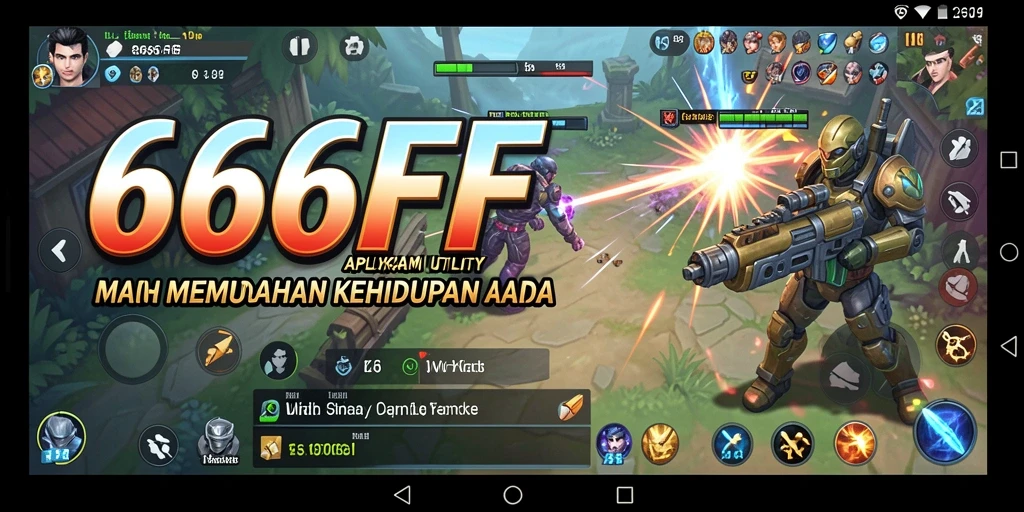 Tampilan antarmuka utama 666FF yang modern dan intuitif.