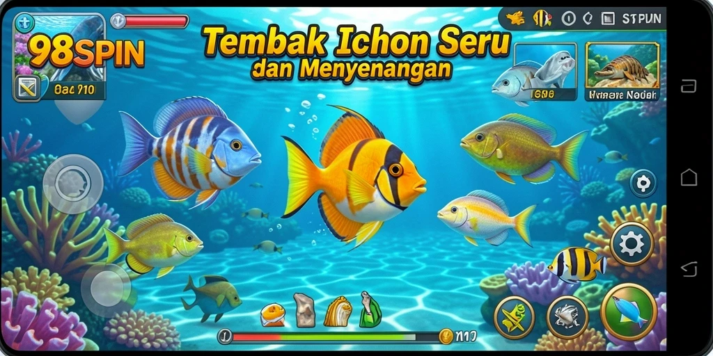 Gameplay seru menembak ikan di 98SPIN.