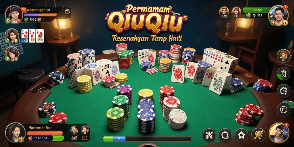 Screenshot utama dari gameplay QiuQiu di CANVA168.