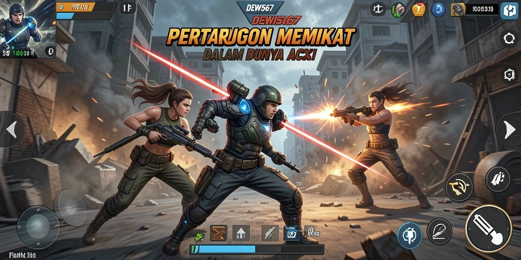 Screenshot DEWI567 menampilkan aksi pertarungan yang mendebarkan.