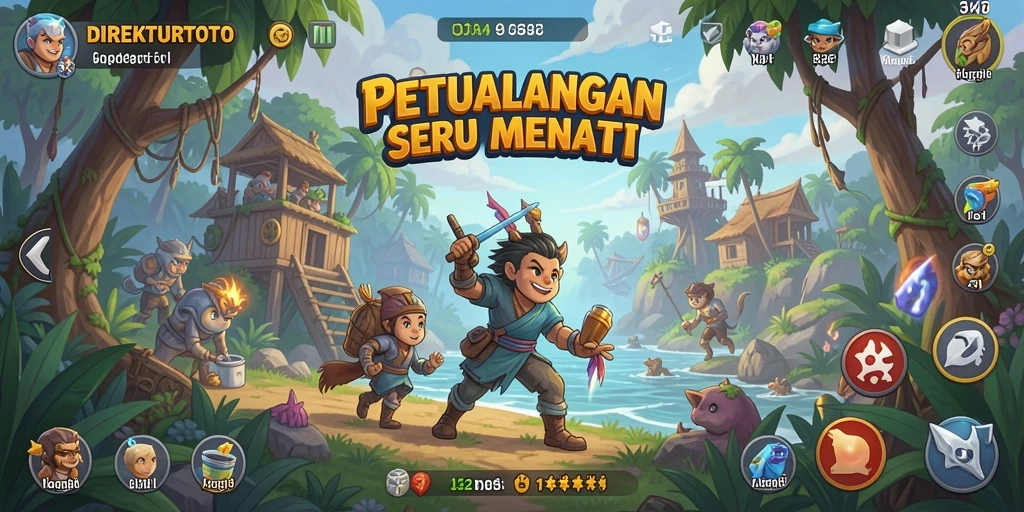 Screenshot dari gameplay <strong>DIREKTURTOTO</strong> menunjukkan petualangan seru yang menantang.