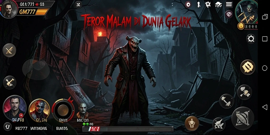 Tangkapan layar gameplay GM777 yang menampilkan suasana menegangkan.