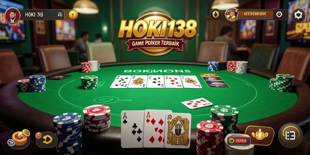 Screenshot utama HOKI138 menampilkan gameplay seru Poker yang menarik.