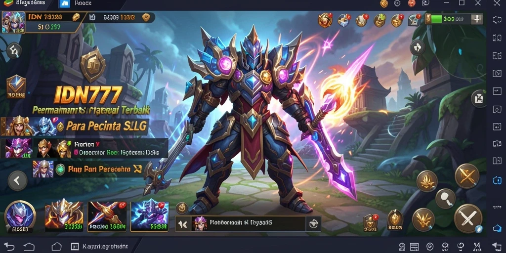 Tampilan gameplay menarik di <strong>IDN777</strong> yang menggambarkan strategi dan pertempuran.