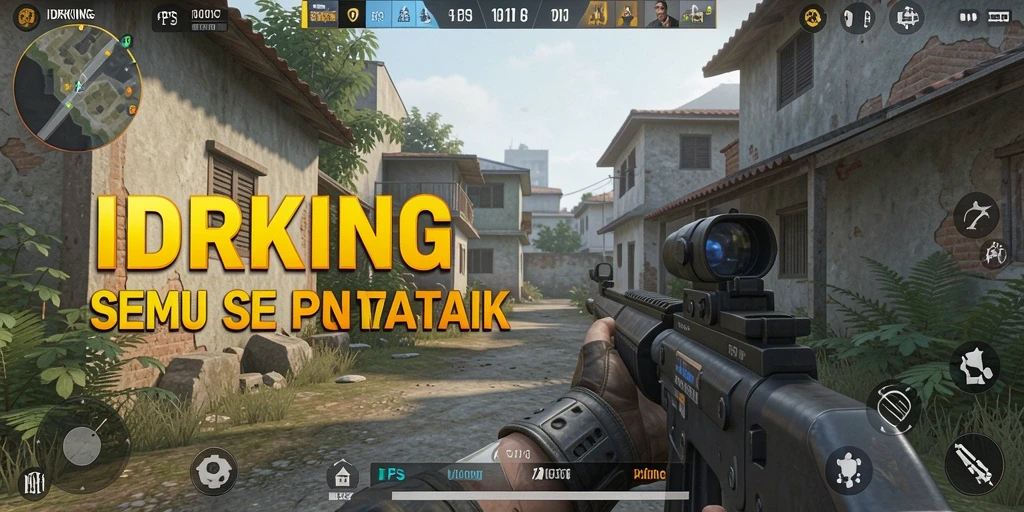 Gameplay mendebarkan dari IDRKING dengan aksi tembak-tembakan yang intens.