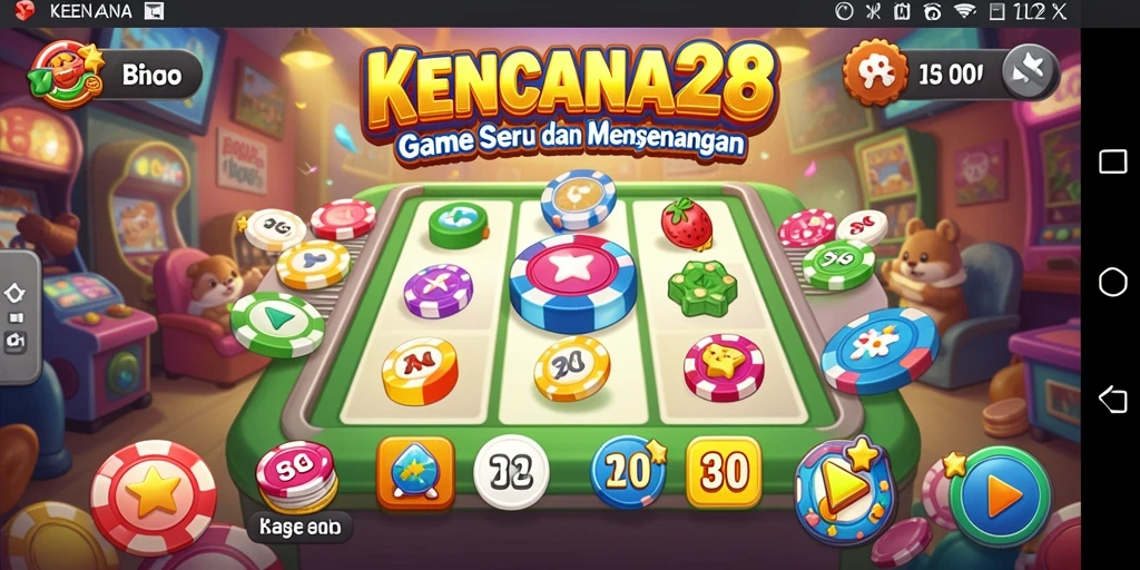 Tampilan gameplay seru dari KENCANA28 yang penuh angka dan interaksi.