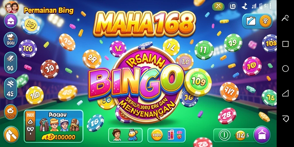 Tampilan menarik gameplay Bingo di MAHA168.