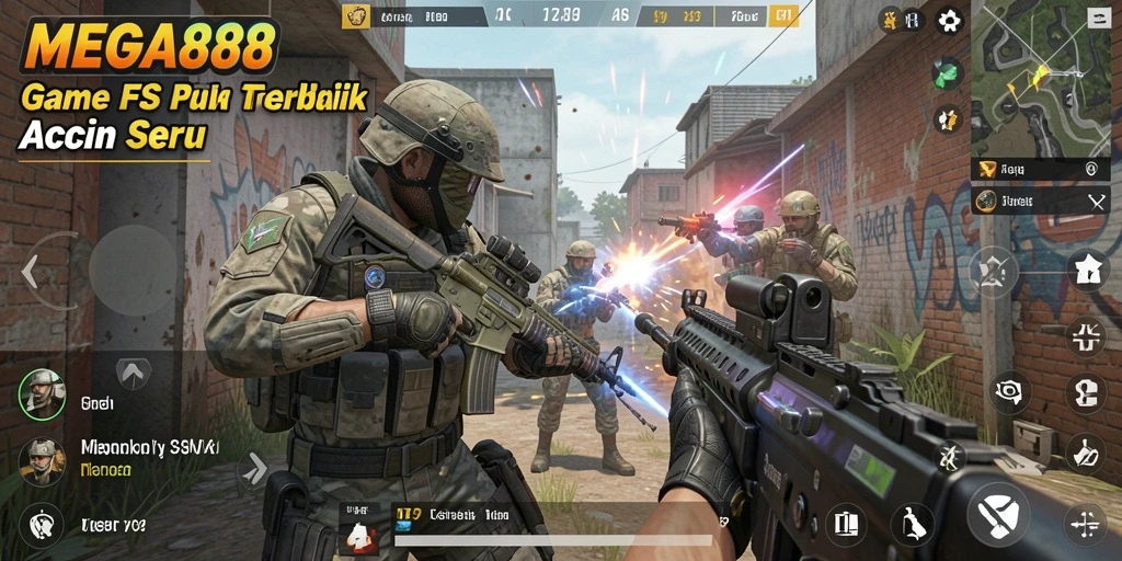 Tampilan gameplay MEGA888 yang mendebarkan dan penuh aksi.