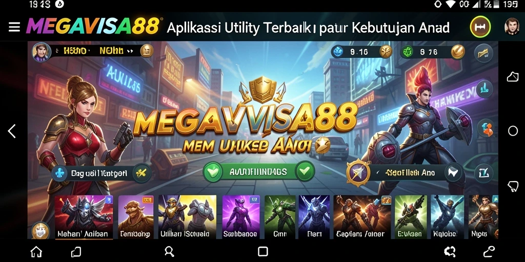 Tampilan antarmuka MEGAVISA88 yang sederhana dan fungsional.