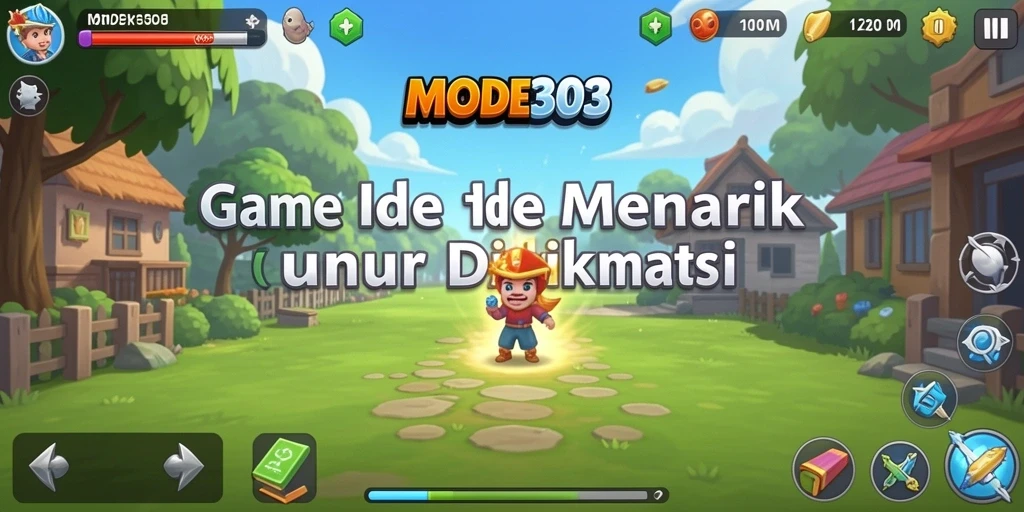Tampilan gameplay MODE303 yang menarik dan menghibur.