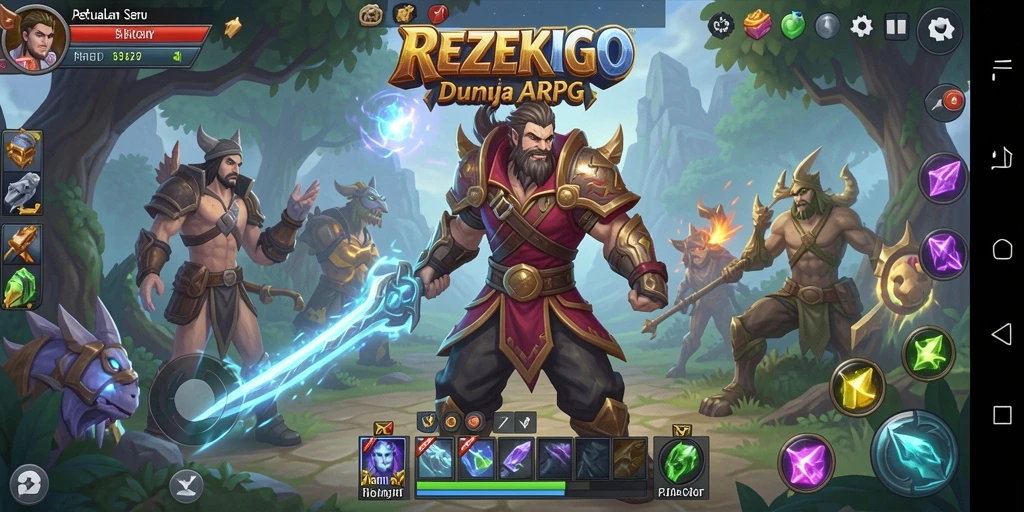 Screenshot gameplay <strong>REZEKIGO</strong> menampilkan aksi seru dalam dunia ARPG.