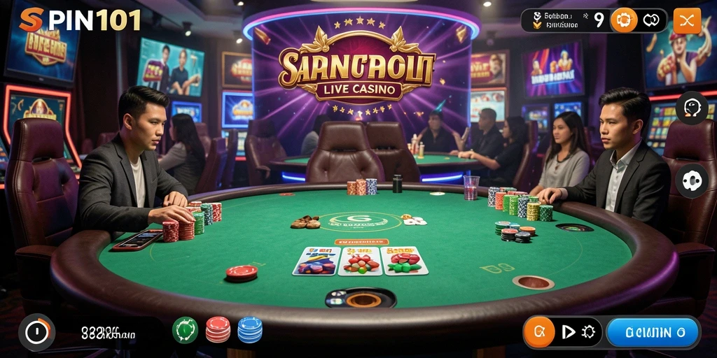 Tampilan gameplay Live Casino yang menarik dan interaktif.