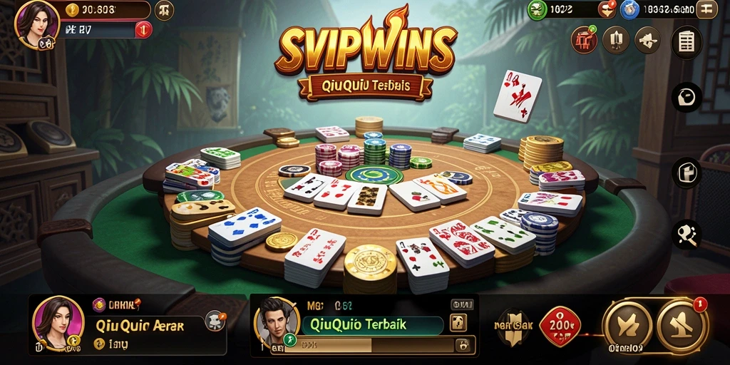 Tampilan gameplay seru dari SVIPWINS yang menghadirkan QiuQiu klasik.